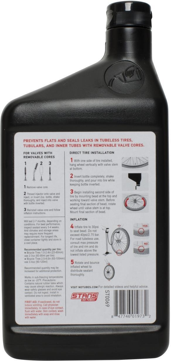 Stans Stan's NoTubes Reifendichtmittel Quart 5 Stans Stan's NoTubes Reifendichtmittel Quart – Bild 3